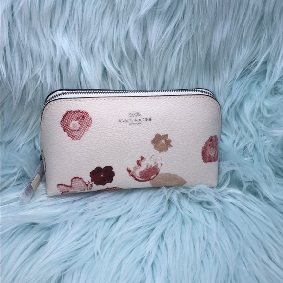 Cosmetic Case 17 With Halftone Floral Print - Picture 2 of 8